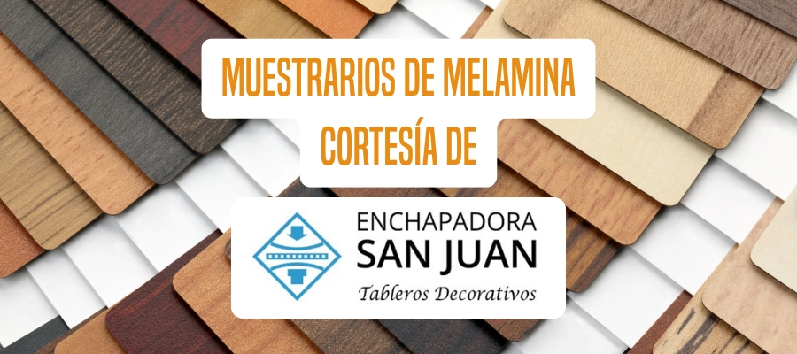 MUESTRARIOS DE CARPINTERIOS CORTESÍA DE ENCHAPADORA SAN JUAN