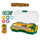 Kit de puntas de destornillador Jadever 45 piezas en acero CR-V con mango en T y estuche organizador